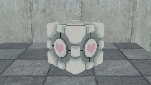 Portal Weighted Companion Cube Hearted preview image